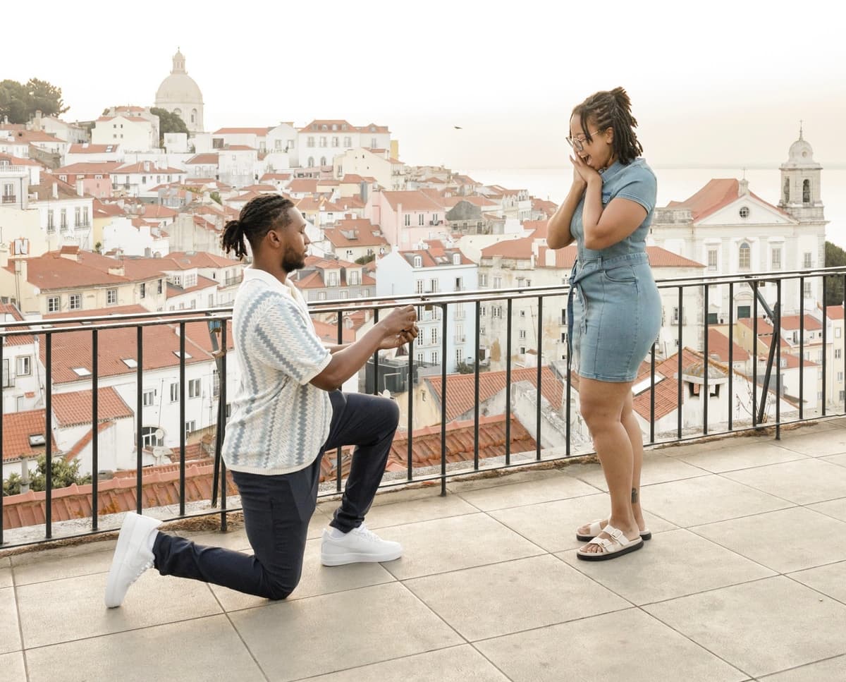 The sunrise proposal in Portugal